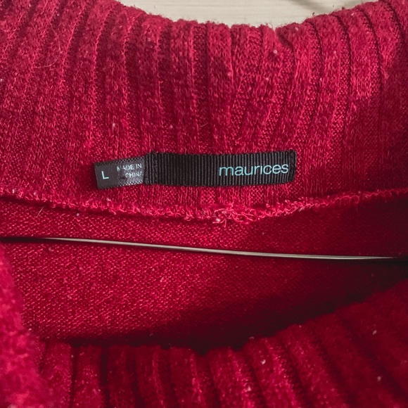 Red fitted sweater dress - Picture 4 of 5